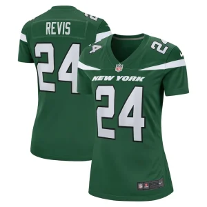 Darrelle revis new york jets nike womens retired player game jersey Gotham green