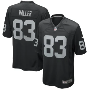 Darren waller las vegas raiders nike game player jersey Black