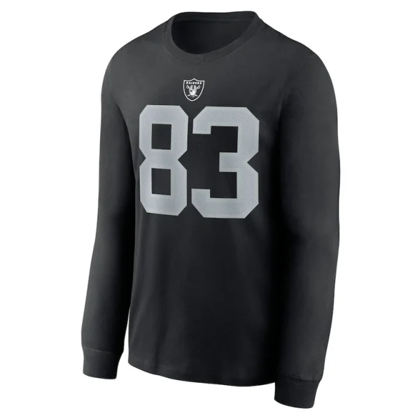 Darren waller las vegas raiders nike player name number long sleeve t shirt Black M