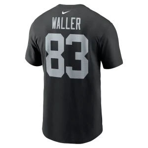 Darren waller las vegas raiders nike player name number t shirt Black L