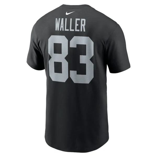 Darren waller las vegas raiders nike player name number t shirt Black L