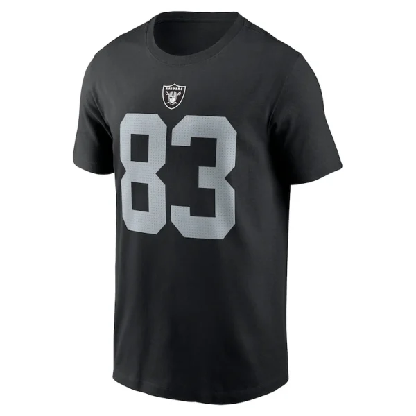 Darren waller las vegas raiders nike player name number t shirt Black M