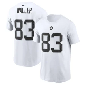Darren waller las vegas raiders nike player name number t shirt White