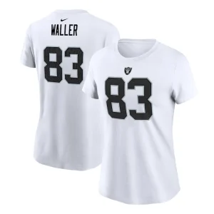 Darren waller las vegas raiders nike womens player name number t shirt White