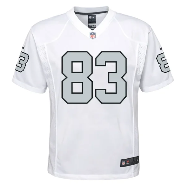 Darren waller las vegas raiders nike youth alternate game jersey White Yth M