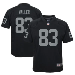 Darren waller las vegas raiders nike youth game jersey Black