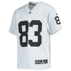 Darren waller las vegas raiders nike youth inverted team game jersey Silver Yth M