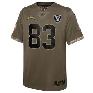 Darren waller las vegas raiders nike youth salute to service player limited jersey Olive Yth M