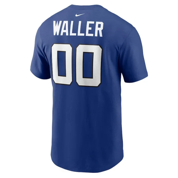 Darren waller new york giants nike player name number t shirt Royal L