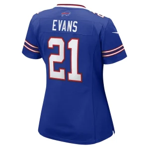 Darrynton evans buffalo bills nike womens team game jersey Royal L