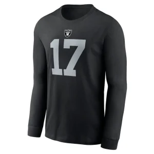 Davante adams las vegas raiders nike player name number long sleeve t shirt Black M