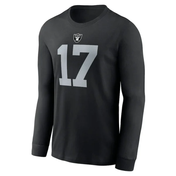 Davante adams las vegas raiders nike player name number long sleeve t shirt Black M