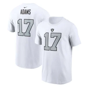Davante adams las vegas raiders nike player name number t shirt White