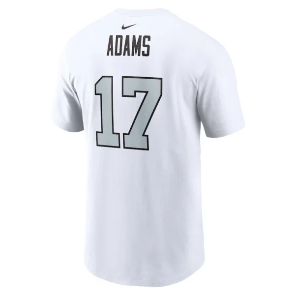 Davante adams las vegas raiders nike player name number t shirt White L
