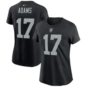 Davante adams las vegas raiders nike womens player name number t shirt Black