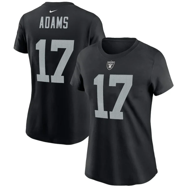 Davante adams las vegas raiders nike womens player name number t shirt Black