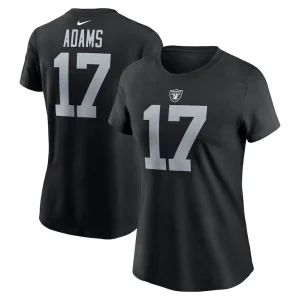 Davante adams las vegas raiders nike womens player name number t shirt Black