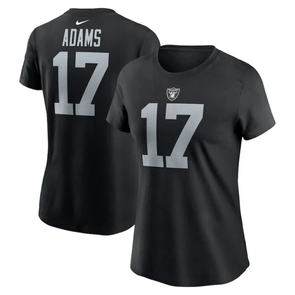 Davante adams las vegas raiders nike womens player name number t shirt Black