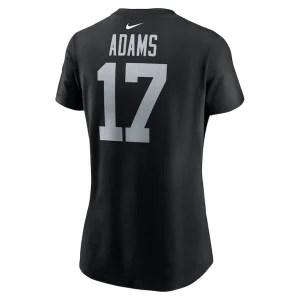 Davante adams las vegas raiders nike womens player name number t shirt Black L