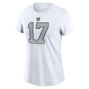 Davante adams las vegas raiders nike womens player name number t shirt White M