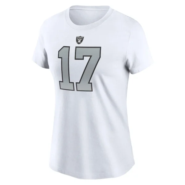 Davante adams las vegas raiders nike womens player name number t shirt White M