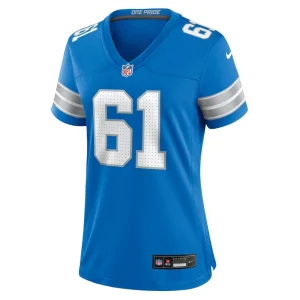 David bada detroit lions nike womens team game jersey Blue M