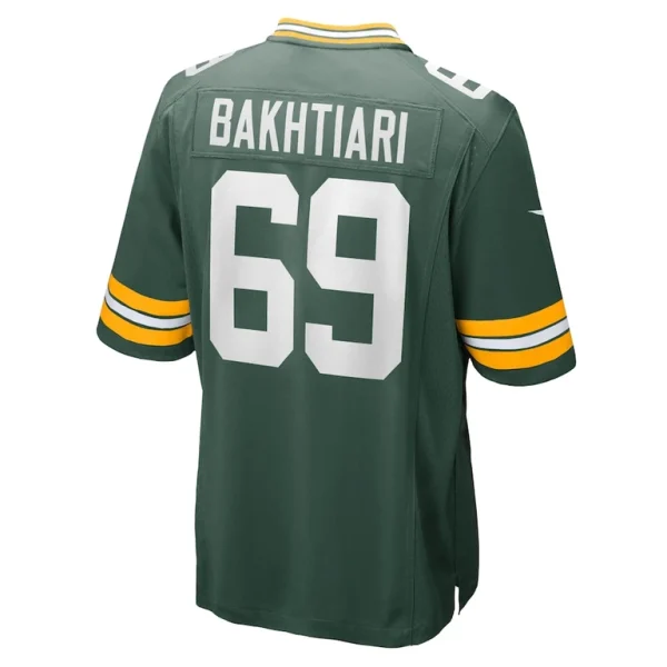 David bakhtiari green bay packers nike game team jersey Green L
