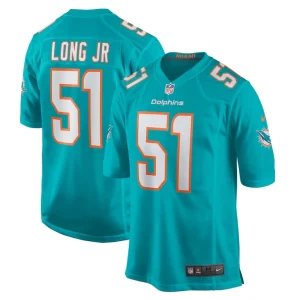 David long jr. miami dolphins nike game jersey Aqua