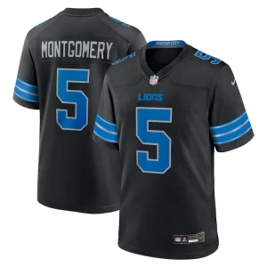 David montgomery detroit lions nike 2nd alternate game jersey Black