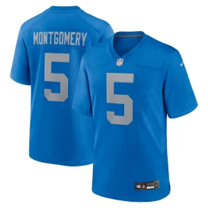David montgomery detroit lions nike alternate game jersey Blue