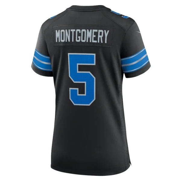David montgomery detroit lions nike womens 2nd alternate game jersey Black L