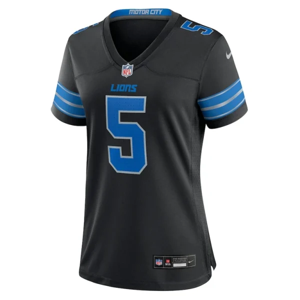 David montgomery detroit lions nike womens 2nd alternate game jersey Black M