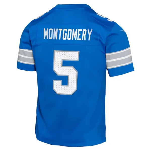David montgomery detroit lions nike youth team player game jersey Blue Yth L
