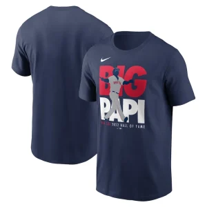 David ortiz boston red sox nike 2022 hall of fame essential t shirt Navy