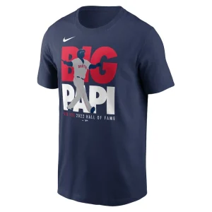 David ortiz boston red sox nike 2022 hall of fame essential t shirt Navy M