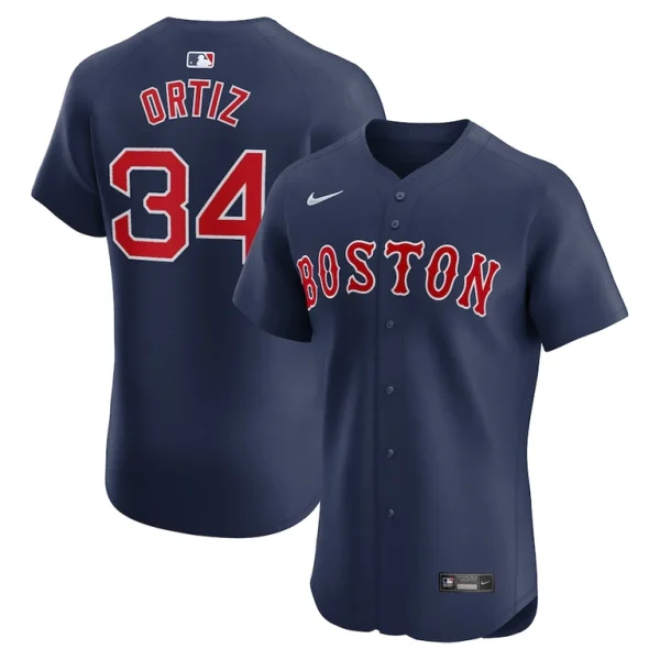 David ortiz boston red sox nike alternate elite player jersey Navy