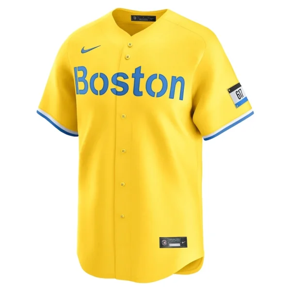 David ortiz boston red sox nike city connect retired player jersey Gold M