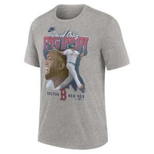 David ortiz boston red sox nike cooperstown collection player local t shirt Heather gray M