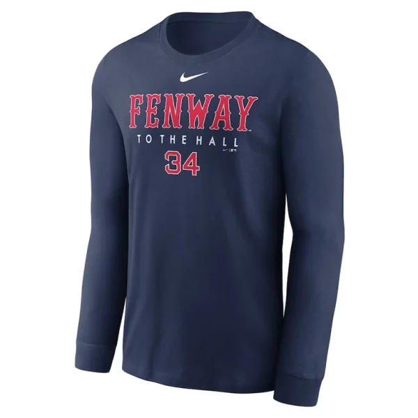 David ortiz boston red sox nike hall of fame fenway crew neck t shirt Navy M