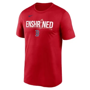 David ortiz boston red sox nike legend enshrined performance t shirt Red M