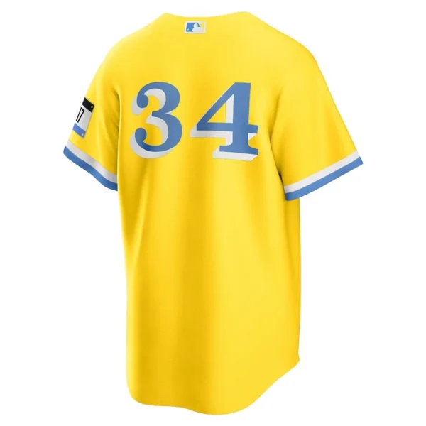 David ortiz boston red sox nike retired player city connect replica jersey Gold L
