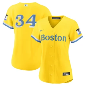 David ortiz boston red sox nike womens city connect replica player jersey Gold