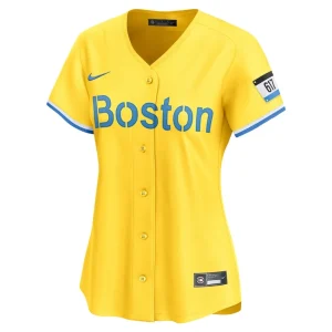 David ortiz boston red sox nike womens city connect retired player jersey Gold M