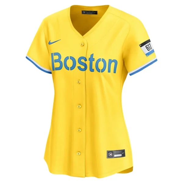 David ortiz boston red sox nike womens city connect retired player jersey Gold M
