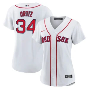 David ortiz boston red sox nike womens home replica jersey White