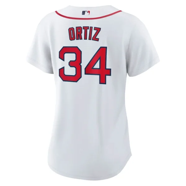 David ortiz boston red sox nike womens home replica jersey White L