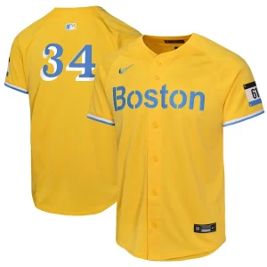 David ortiz boston red sox nike youth city connect limited player jersey Gold