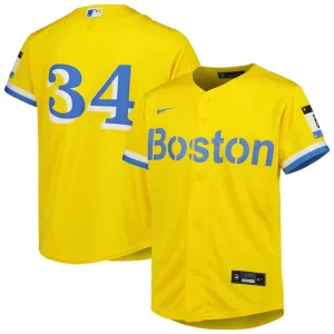 David ortiz boston red sox nike youth city connect replica player jersey Gold