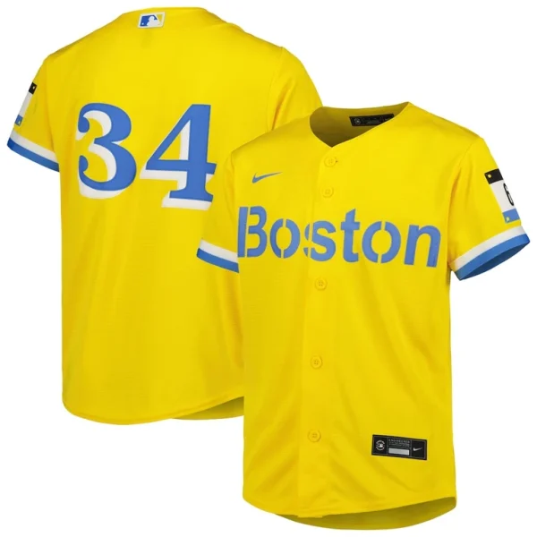 David ortiz boston red sox nike youth city connect replica player jersey Gold