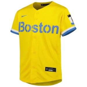 David ortiz boston red sox nike youth city connect replica player jersey Gold Yth M